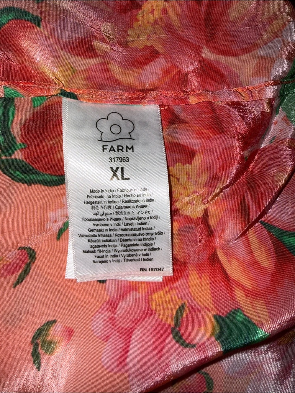 FARM Rio Fruit Garden Shirt Size XL - Picture 10 of 10
